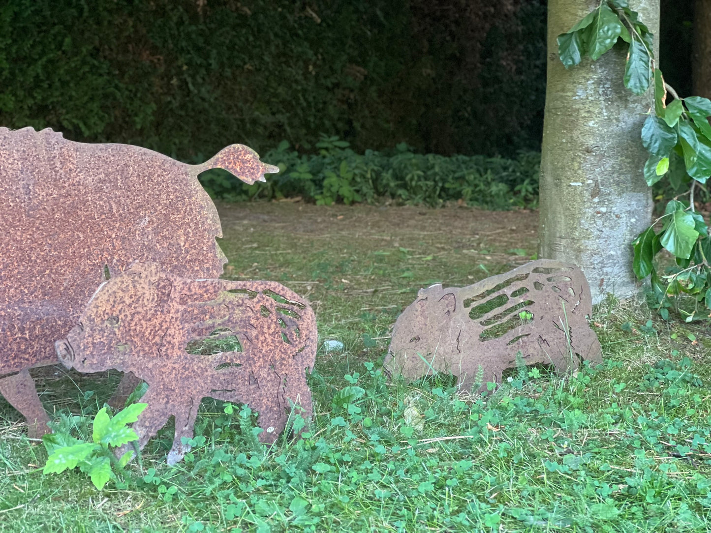 Rost- Tiere aus Stahl