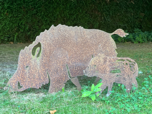 Rost- Tiere aus Stahl