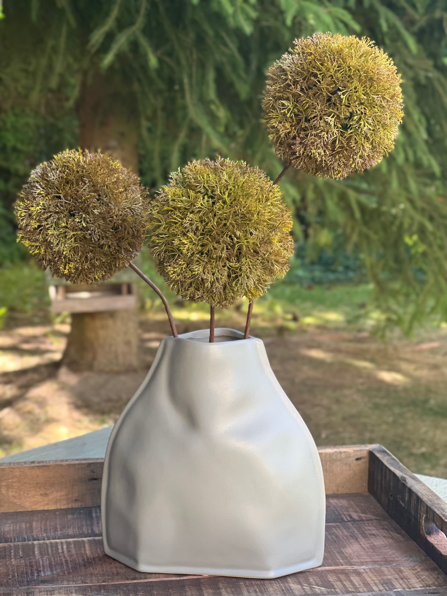 Mooskugeln am Stiel 3er Set