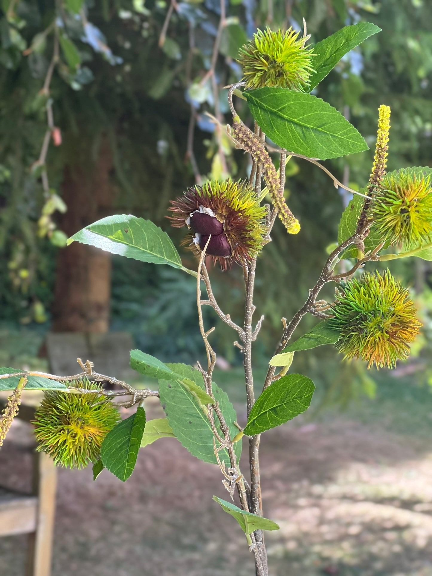 Herbstblumen & Zweige täuschend echt