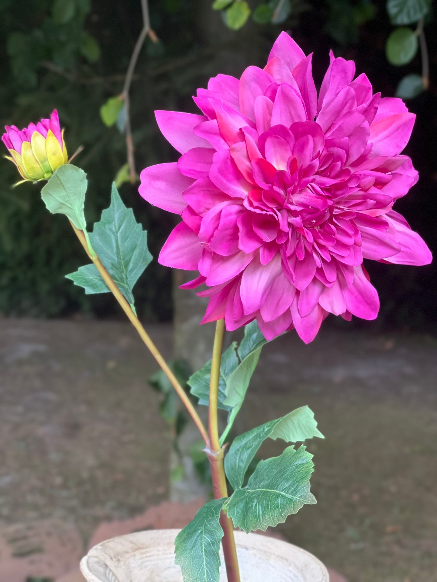 Herbstblumen & Zweige täuschend echt