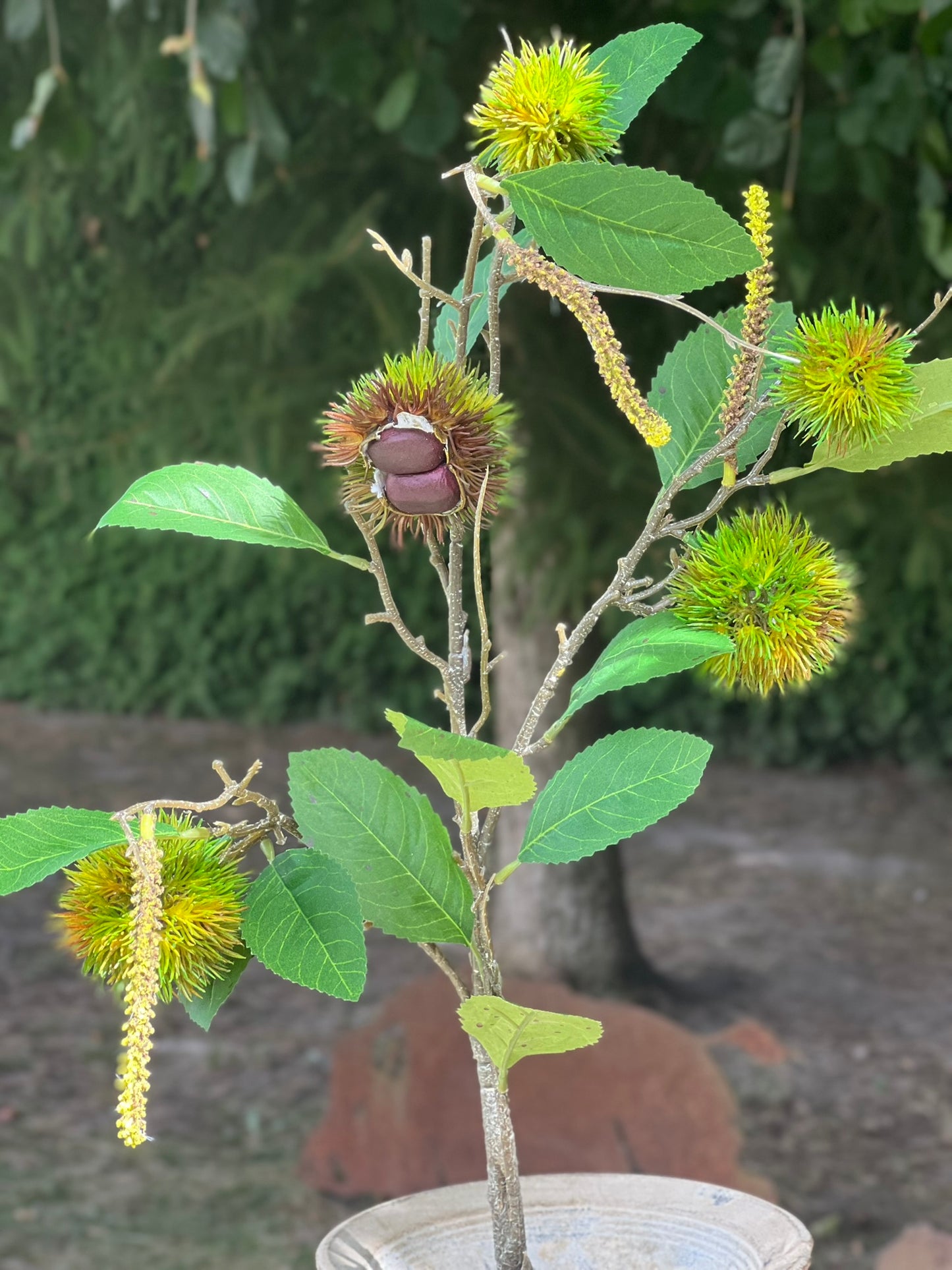 Herbstblumen & Zweige täuschend echt