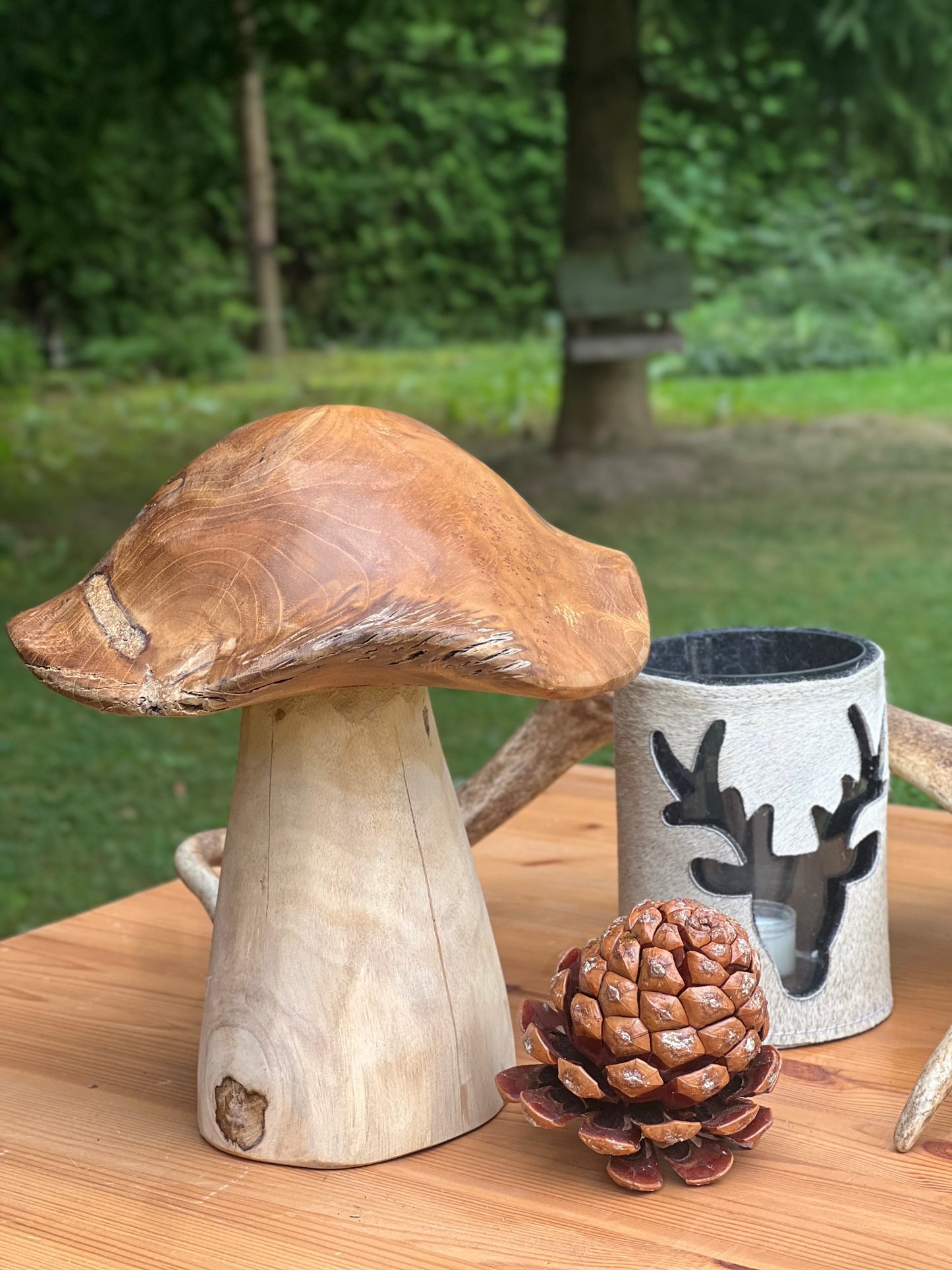 Pilz aus Massivholz
