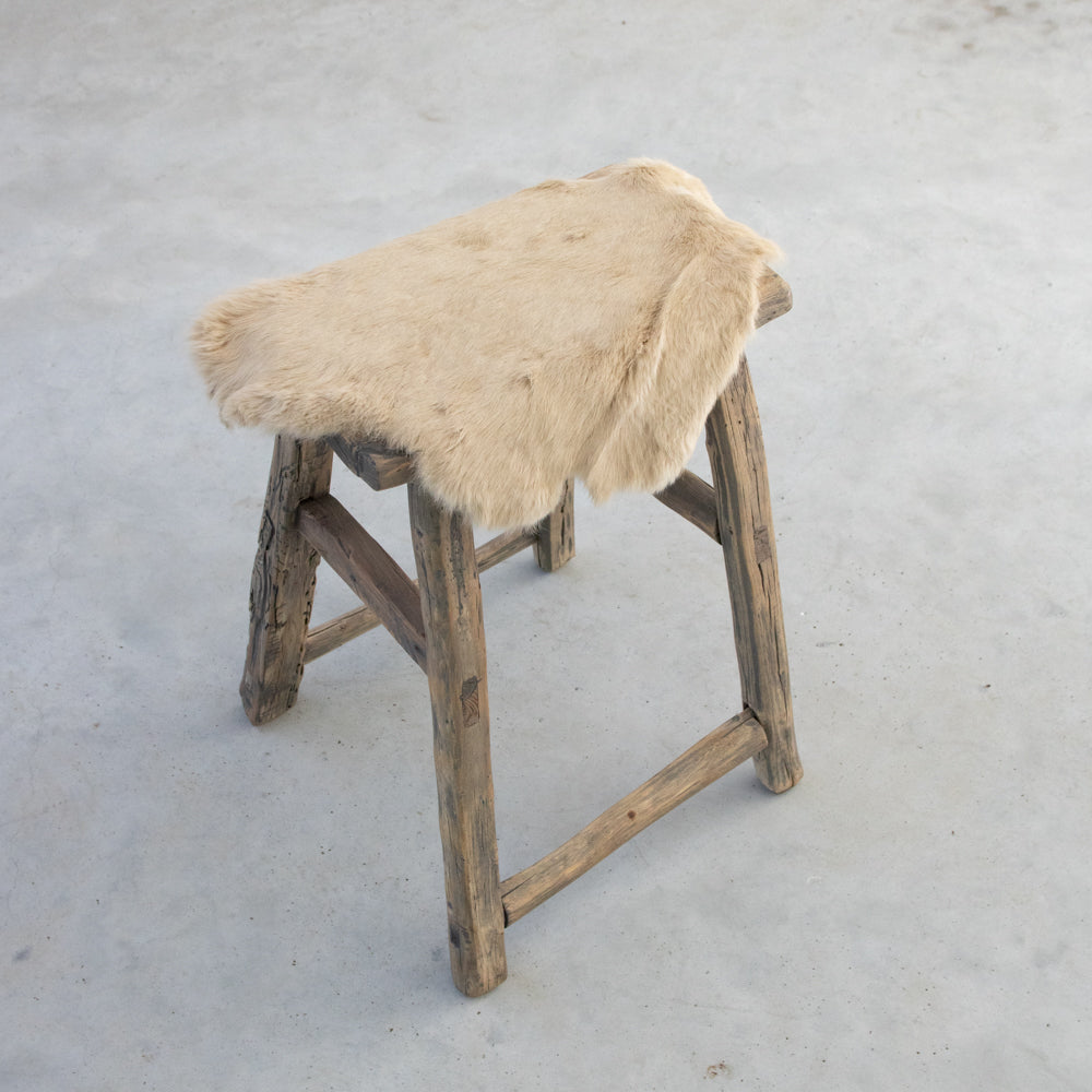 Fell Kaninchen beige